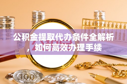 新田公积金提取代办条件全解析，如何高效办理手续