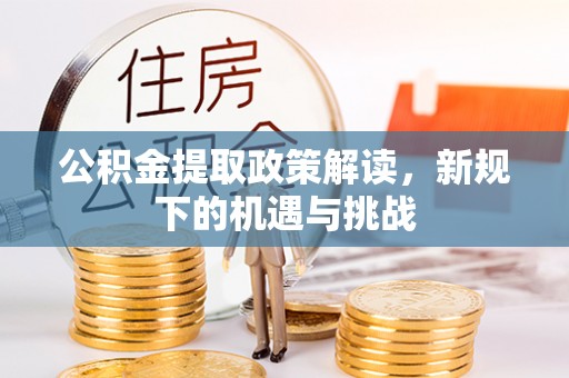 新田公积金提取政策解读，新规下的机遇与挑战