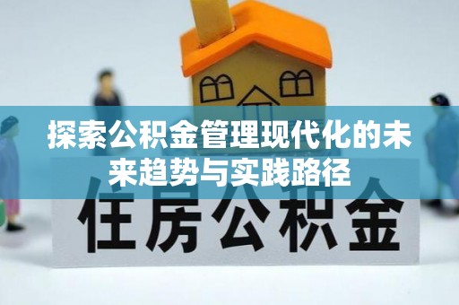 新田探索公积金管理现代化的未来趋势与实践路径